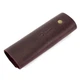 Ключница кожаная с карабином HandyCover HC0055 бордовая - изображение 4