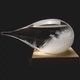 Барометр Штормгласс Капля большая 20,5 х 11,5 см Storm glass на деревянной подставке - изображение 1