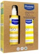 Zestaw Mustela Krem przeciwsłoneczny do twarzy SPF 50+ 40 ml + Spray przeciwsłoneczny SPF 50+ 200 ml (8436034154419) - obraz 1