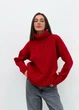 Светр ART KNIT Олівія червоний, oversize 032217 - зображення 1