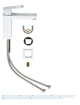 Смеситель для раковины M-размера Grohe Eurocube (23446000) - изображение 4