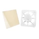 Вентиляційна решітка декоративна з панеллю AirRoxy 150x150 dRim grill Beige Gloss Plexi - комплект (02-300-01-165) - зображення 1