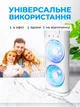 Портативный мини кондиционер вентилятор usb увлажнитель с охлаждением и распылением LED подсветкой 3 скорости автоповоротом и пультом управления - изображение 4
