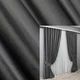 Ткань для штор бархат однотонный. Цвет графитовый - изображение 7