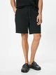 Шорты хлопковые короткие мужские Koton 4SAM40067HW999 38 Черные (8684286256041) - изображение 1