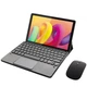 Клавіатура-підставка Smart Keyboard + Мишка для TCL TAB 10L Ukr+Eng Black - зображення 1