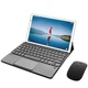 Клавиатура-подставка беспроводная Smart Keyboard + Мышка для Facetel Q3 Ukr+Eng Black - изображение 4