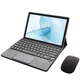 Клавиатура-подставка беспроводная Smart Keyboard + Мышка для Doogee T10S Ukr+Eng Black - изображение 5