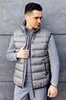 Чоловічий Жилет Sun`s House розмір: 48 Сірий (арт. SB-25205-grey) - изображение 3