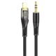 Кабель HOCO UPA25 3.5mm to lightning Transparent Discovery Edition Digital audio conversion cable, 1M, black - зображення 1