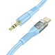 Кабель HOCO UPA25 3.5mm to Type-C Transparent Discovery Edition Digital audio conversion cable, 1M, blue - изображение 2