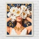 Картина по номерам Люди. Девушка в цветах пион. Цветы 40*50 см Оригами LW 30301 - изображение 8