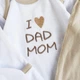Набір одягу для немовляти I Love Dad and Mom 62 см бежевий KN9-LoveDadMom-BilBezh-20 Ladan - зображення 2