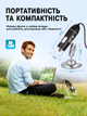 Цифровой электронный USB микроскоп 1600Х с подсветкой. Mod2. Подключение к Windows, Android, MacOS (micros-USB) - изображение 7