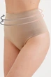 Трусики-стрінг коригуючі Giulia String High Waist Modelling S/M Бежеві - зображення 1
