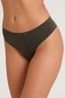 Трусики бесшовные в рубчик GIULIA Brasilian briefs RIB Khaki S/M Хаки - изображение 1