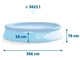 Надувной бассейн Intex Easy Set 366×76 см 28132in с фильтр-насосом, 5621 л, Синий - изображение 8