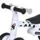 Биговел (велобег) детский трехколесный PROFI KIDS MBB 1013-4D с пено колесами EVA 6" и складной конструкцией, Черно-белый - изображение 9