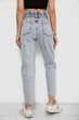 Джинси жіночі Mom-fit колір сірий розмір 32 244R1601S20 - изображение 4