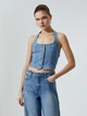 Топ женский Koton 4SAL30007MDLGT S Синий (8684286226082) - изображение 1