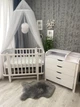 Комплект Дитяче ліжечко + Пеленальний Комод + Дитячий матрац Babymax Престиж (Білий) - зображення 1