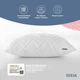 Подушка NORDIC COMFORT IDEIA 60х60 см чохол стьобаний антиалергенне волокно біла - зображення 2
