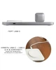 Бездротова зарядна станція Nomad Base One Max Qi2 3-in-1 Charging Hub (3rd Gen) Сріблястий (NM01563385) - зображення 14