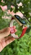 Ремешок кожаный с металлическим корпусом Mi Jobs Elegance GT для фитнес браслета Xiaomi Mi Band 3/4/5/6 Red + Gold Rose (mrk3812) - изображение 2