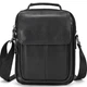 Сумка-барсетка мужская через плечо кожаная гладкая черная Tiding Bag TD-69291 - изображение 2