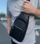 Мужская сумка-слинг кожаная 18х32х7 кросс боди для прогулок Tiding Bag A25F-5060A черная - изображение 9