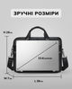 Мужская сумка для ноутбука и документов 39x28×8, портфель для офисной работы, черный - изображение 4