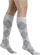 Компрессионные гольфы Sigvaris Shades Women Argyle размер B платиновые (308134) - изображение 1