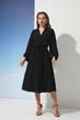 Чорна сукня з мусліну L-XL - зображення 5