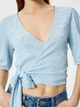 Топ женский Koton 4SAL10488IK643 XL Голубой (8684287335585) - изображение 5
