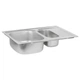 Кухонна мийка 780x500x180 мм + сифон Wezer 7850(08) Decor - зображення 3