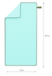 Ręcznik NILS CAMP NCR13 z mikrofibry 200 x 90 cm Zielony (5907695527469) - obraz 6