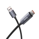 Зарядка и передачи данных, цифровой дисплей, Fast Charging Hoco Data Cable USB-A/USB-C длина: 1.2м отображения в реал времени до 66W Black - изображение 8