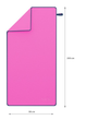 Ręcznik NILS CAMP NCR13 z mikrofibry 200 x 90 cm Różowy (5907695555042) - obraz 6