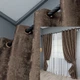 Комплект штор на люверсах VR-Textil Жаккард Sultan XO № 1557ш Коричневый 150х250 см 2 шт (37-0252) - изображение 1
