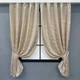 Комплект коротких штор VR-Textil Лен мрамор Pavliani VO № 1713ш айвори 130х170 см 2 шт (35-0339) - изображение 1