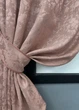Комплект коротких штор VR-Textil Лен мрамор Pavliani VO № 1716ш пудровый 130х170 см 2 шт (35-0342) - изображение 4