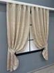 Комплект коротких штор VR-Textil Лен мрамор Pavliani VO № 1713ш айвори 130х170 см 2 шт (35-0339) - изображение 2