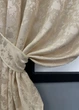 Комплект коротких штор VR-Textil Лен мрамор Pavliani VO № 1713ш айвори 130х170 см 2 шт (35-0339) - изображение 4
