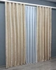 Комплект готовых штор VR-Textil Лен мрамор Pavliani VO № 1713ш айвори 150х275 см 2 шт (33-0613) - изображение 4