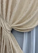 Комплект готовых штор VR-Textil Лен мрамор Pavliani VO № 1713ш айвори 150х275 см 2 шт (33-0613) - изображение 5