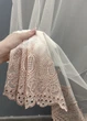 Тюль VR-Textil 1659т Грек-сітка з вишивкою Молочний з пудровим 300х270 см (42-0667) - зображення 5