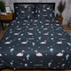 Комплект постільної білизни Moon&Star Satin Elit «Flamingo» Полуторний Євро 160х220 наволочки 4х50х70 (MS-820008318) - зображення 2