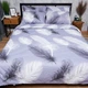 Комплект постельного белья Moon&Star Бязь Gold Люкс «Soft Plumes» King Size 220x240 наволочки 2х70х70 (MS-820006897) - изображение 2