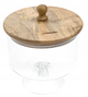 Patera na nóżce z kloszem HOMLA Wood Colony szklana 18 x 16 cm (5904183886732) - obraz 4
