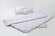 Комплект Goodnight.Store (Max): Ковдра 180х200 + Наматрасник 160х200 + Подушка 40х60 2шт. Двохспальний колір Білий - изображение 1